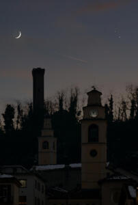 Congiunzione Luna, Saturno e Giove 